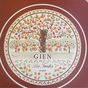 Gien Les Tartes Plate.  New with box.  Not Crate and Barrel.